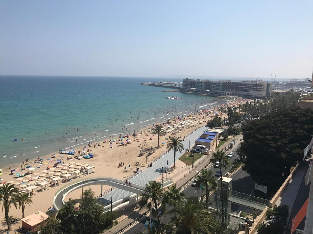 Atico De Lujo Con Vistas Al Mar, Primera Linea Playa Del Postiguet Alicante Buitenkant foto