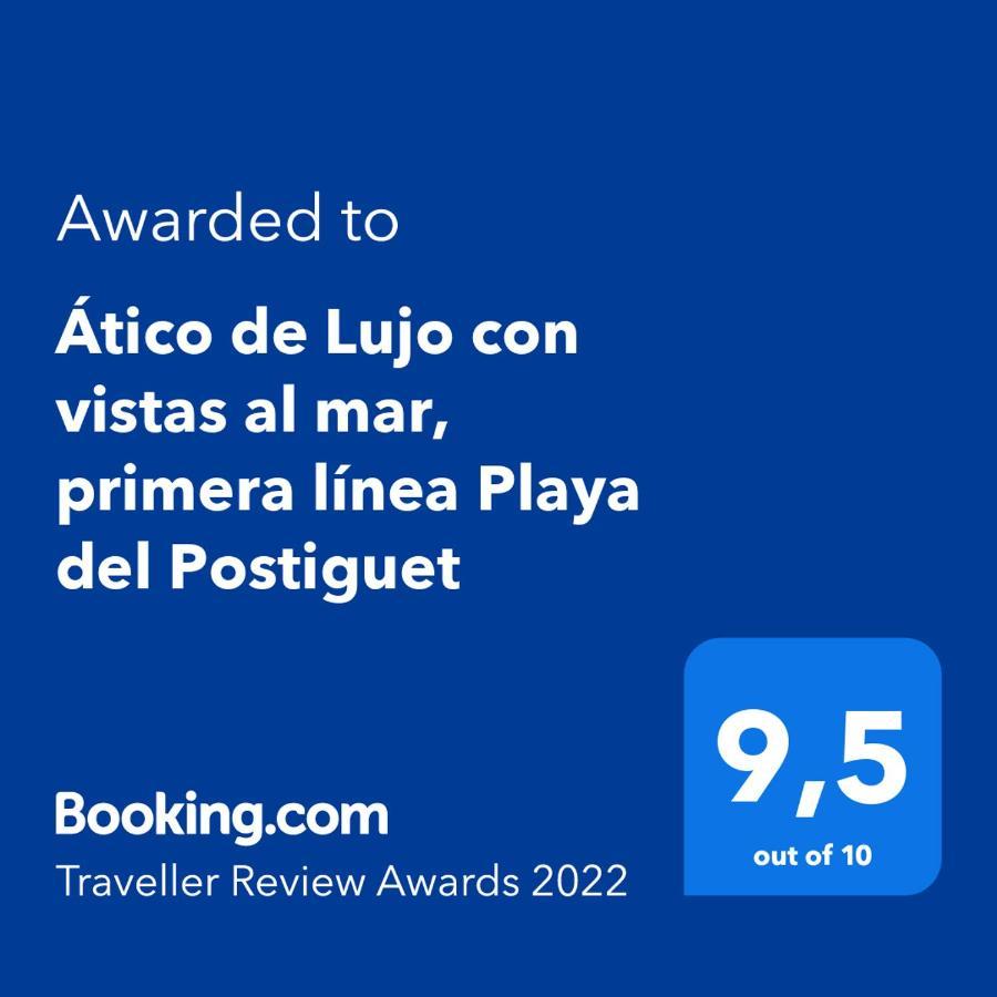 Atico De Lujo Con Vistas Al Mar, Primera Linea Playa Del Postiguet Alicante Buitenkant foto
